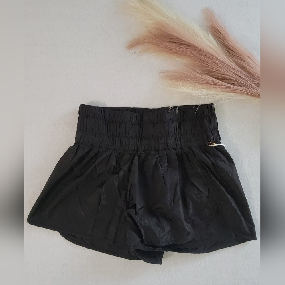 Love Tree Woven Brief Lined Shorts for Women in Black Size Large
